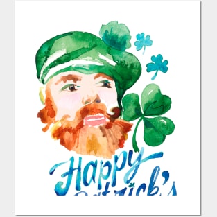 Happy St Patrick's Day Posters and Art